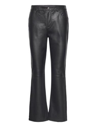 Billie Trouser Bottoms Trousers Leather Leggings-Byxor Black MAUD