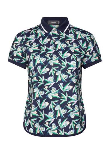 Ralph Lauren Golf Tailored Fit Floral Polo Shirt Marinblå