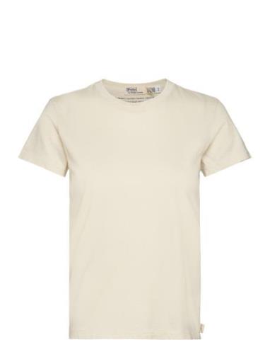 30/1 Veg Dye-Ssl-Tsh Tops T-shirts & Tops Short-sleeved Cream Polo Ral...