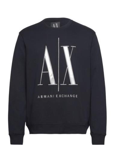 Sweatshirt Tops Sweat-shirts & Hoodies Sweat-shirts Navy Armani Exchan...