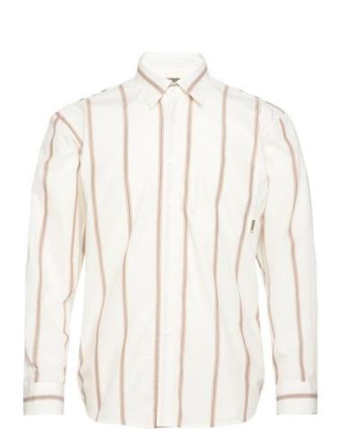 Wbyuzo Stripe Shirt Designers Shirts Casual White Woodbird