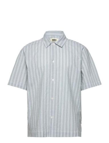 Woodbird Wbbanks Stripe Shirt Vit