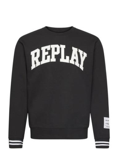 Jumper Regular Tops Sweat-shirts & Hoodies Sweat-shirts Black Replay
