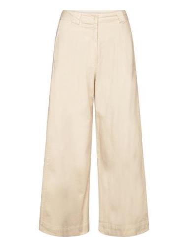 Bobo Choses Wide-Leg Pleated Pant Kräm