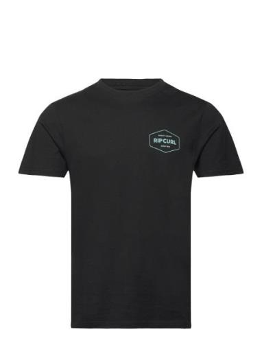Stapler Tee Sport T-shirts Short-sleeved Black Rip Curl