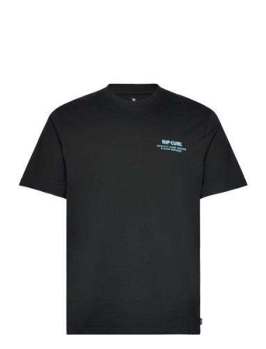 Heritage Ding Repairs Tee Sport T-shirts Short-sleeved Black Rip Curl