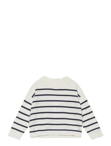 Stripe Pattern Sweater Tops Knitwear Pullovers Multi/patterned Mango