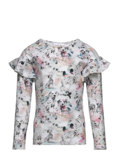 Print Frilla Shirt Tops T-shirts Long-sleeved T-shirts Multi/patterned...