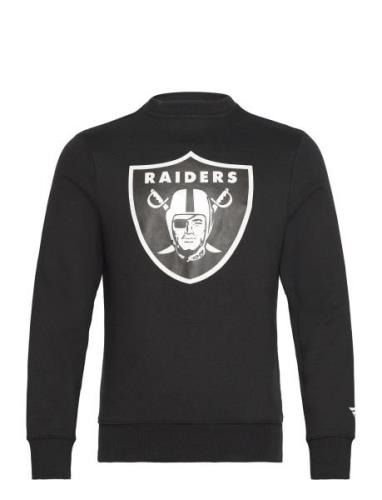 Las Vegas Raiders Primary Logo Graphic Crew Sweatshirt Tops Sweat-shir...