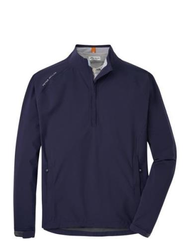 Peter Millar Shield Half-Zip Rain Shell Marinblå