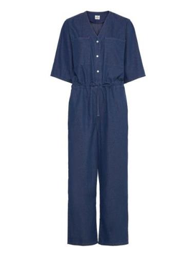 Mads Nørgaard Soft Denim Vianna Jumpsuit Blå