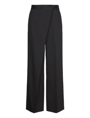 2Nd Johanna - Office Essential Bottoms Trousers Wide Leg Black 2NDDAY