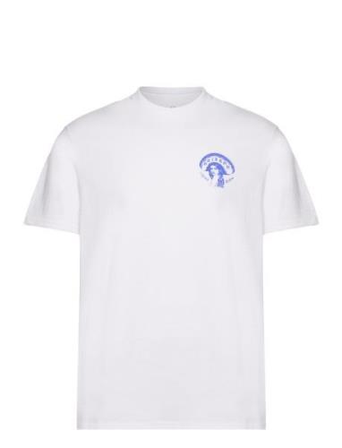 Vive Libre S/S Stt Tops T-shirts Short-sleeved White Brixton