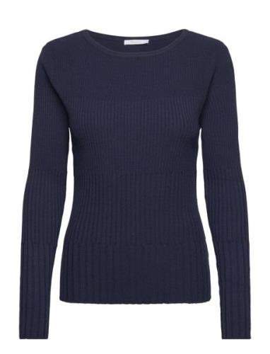 Tamaris Apparel Cayenne Rib Knit Sweater Marinblå