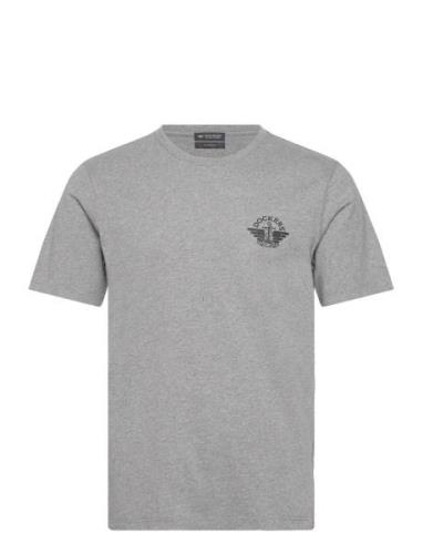 Graphic Tee Graphic Tops T-shirts Short-sleeved Grey Dockers