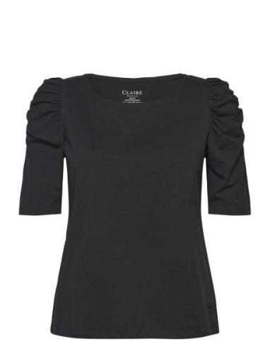 Adrienne - T-Shirt Tops Blouses Short-sleeved Black Claire Woman