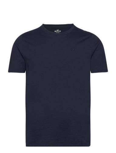 Hco. Guys Knits Tops T-shirts Short-sleeved Navy Hollister