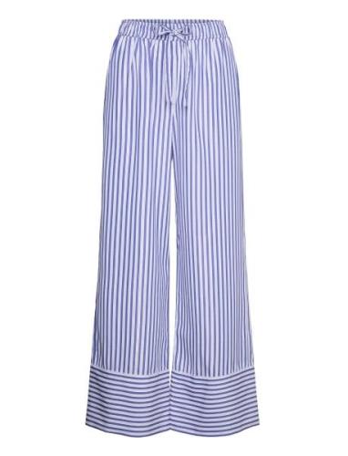 Daycras Pants Bottoms Trousers Wide Leg Blue Cras