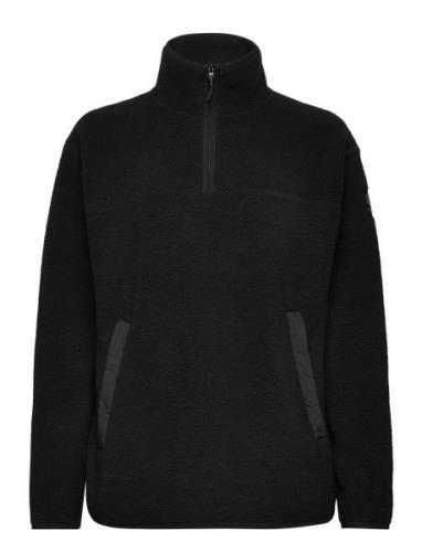 Yoke Halfzip Sport Sweat-shirts & Hoodies Fleeces & Midlayers Black Te...