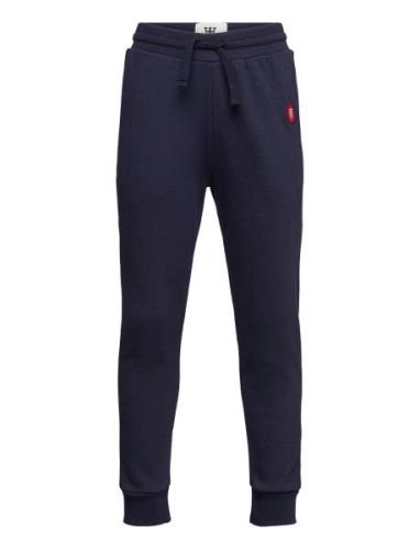 Ran Kids Joggers Gots Bottoms Sweatpants Navy Double A By Wood Wood