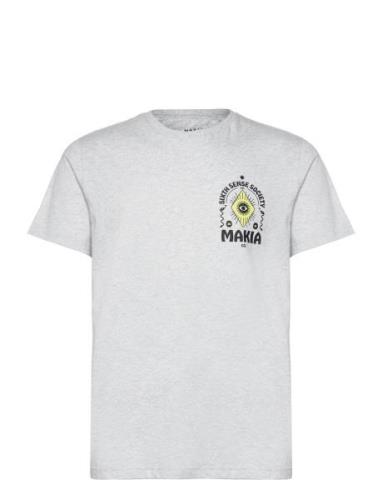 Sixth T-Shirt Tops T-shirts Short-sleeved Grey Makia