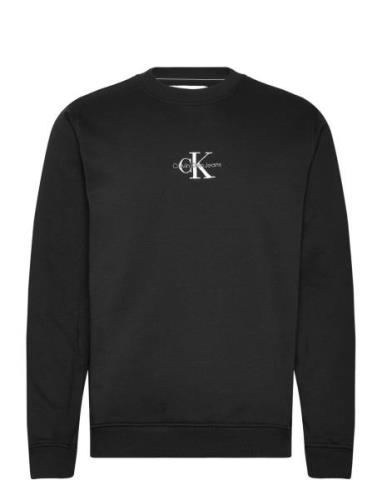 Calvin Klein Jeans Monologo Crew Neck Svart