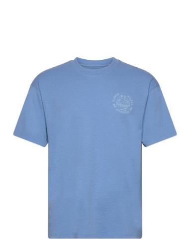 Edwin Edwin Music Channel T-Shirt - Parisian Blue Blå