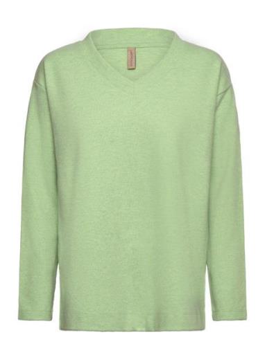 Sc-Ally Tops Blouses Long-sleeved Green Soyaconcept