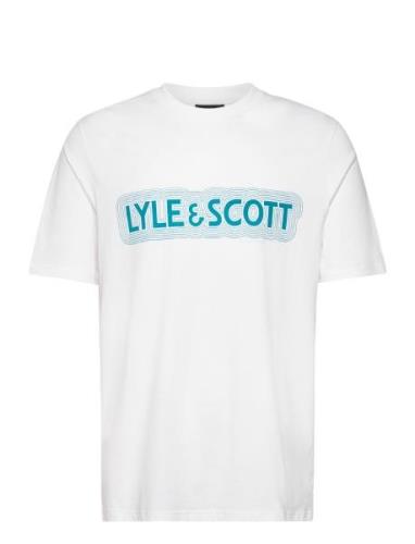 Lyle & Scott Vibrations Print T-Shirt Vit