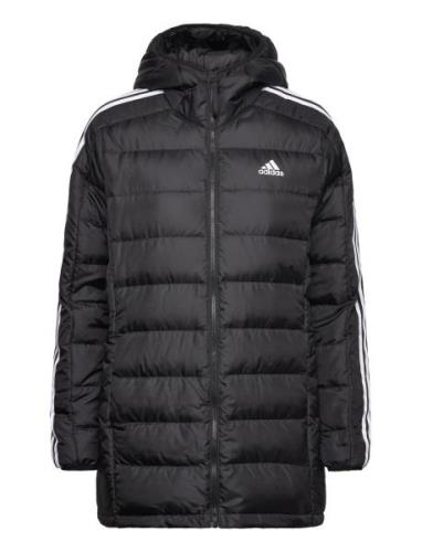 W Ess 3S L D Hp Sport Jackets Padded Jacket Black Adidas Sportswear