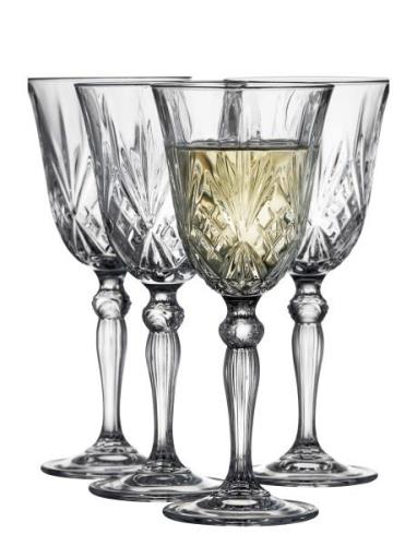 Lyngby Glas Hvidvin 4 Stk. Lyngby Melodia Nude