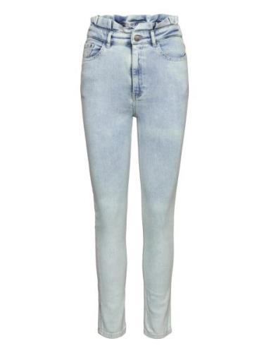Zoey Bleached Denim Pants Bottoms Jeans Slim Blue Dante6