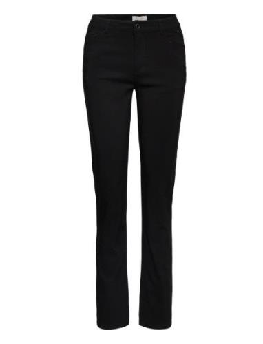 Fqadina-Pa-Straight-Power Bottoms Trousers Slim Fit Trousers Black FRE...
