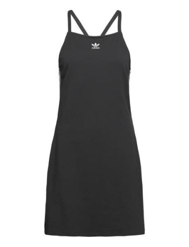 3 Stripe Dress Mini Sport Short Dress Black Adidas Originals