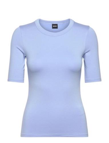 Efita Designers T-shirts & Tops Short-sleeved Blue BOSS