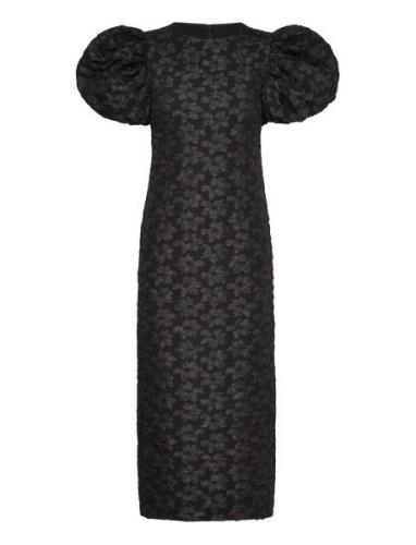 3D Jacquard Midi Dress Designers Maxi Dress Black ROTATE Birger Christ...