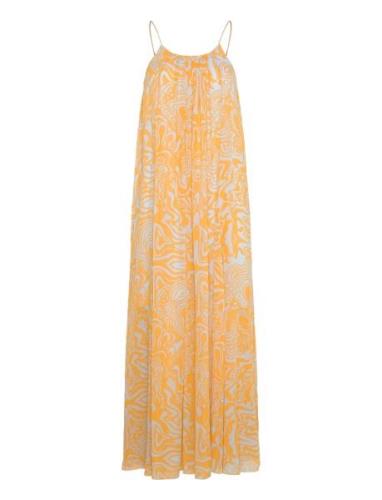 Rodebjer Solin Cosmic Designers Maxi Dress Yellow RODEBJER
