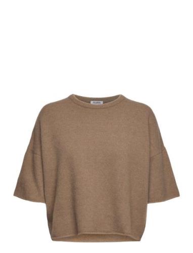 Yak Tee Designers T-shirts & Tops Short-sleeved Brown Filippa K