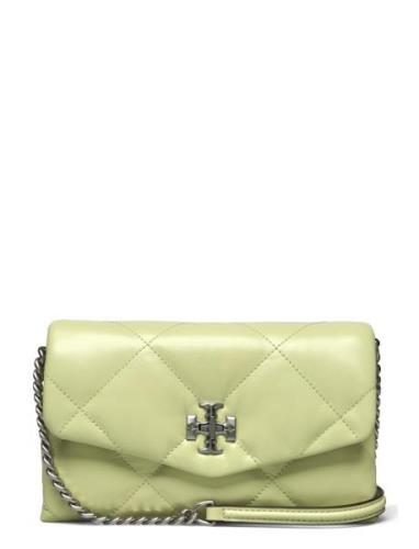 Tory Burch Kira Diamond Quilt Chain Wallet Grön