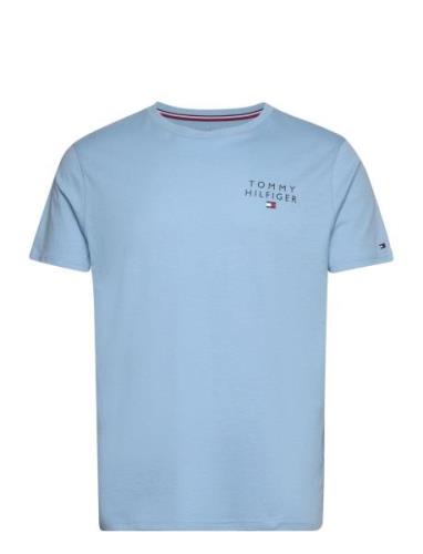 Cn Ss Tee Logo Tops T-shirts Short-sleeved Blue Tommy Hilfiger