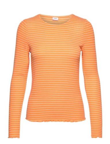 Nuvilla Ls Top Tops Shirts Long-sleeved Orange Nümph
