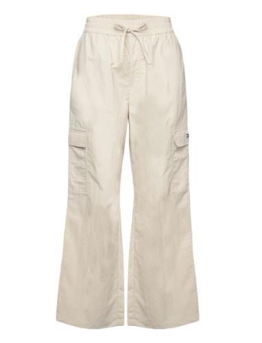 Tjw Daisy Elasticated Cargo Pant Bottoms Trousers Cargo Pants Cream To...