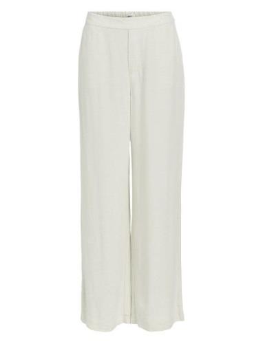 Object Objsanne Aline Wide Pant Noos Kräm