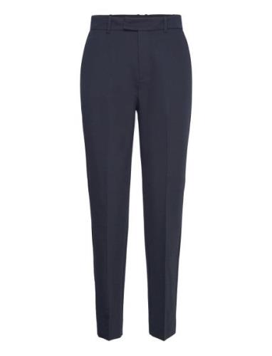 Mango Straight Suit Trousers Marinblå