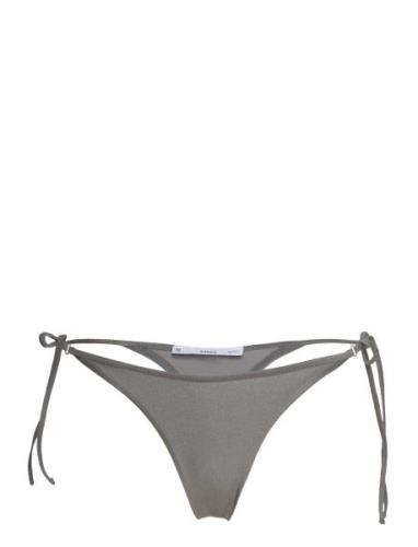 Mango Metallic Bikini Bottom Grå