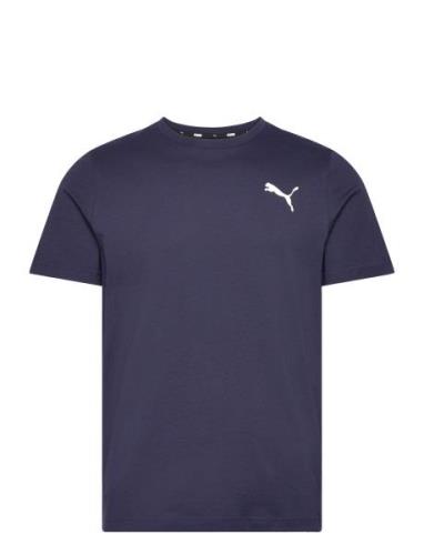 Ess Small Logo Tee Sport T-shirts Short-sleeved Navy PUMA