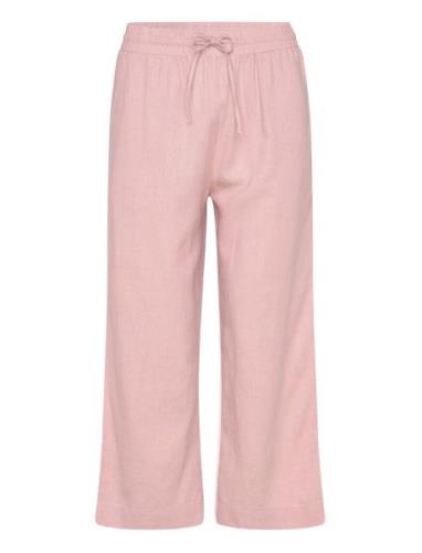 Fqlava-Pa-7/8 Bottoms Trousers Wide Leg Pink FREE/QUENT