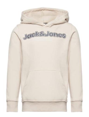 Jack & J S Jorlakewood Sweat Hood Bf Jnr Kräm