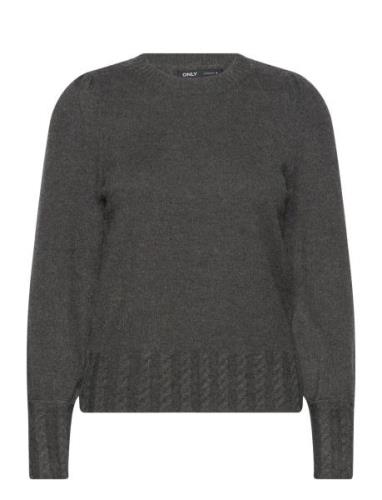 Onlkatia Ls Cable Cuff Knt Tops Knitwear Jumpers Grey ONLY