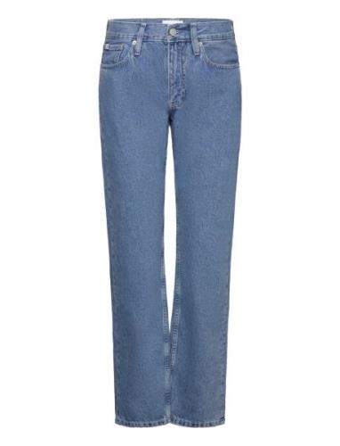 Low Rise Straight Bottoms Jeans Straight-regular Blue Calvin Klein Jea...